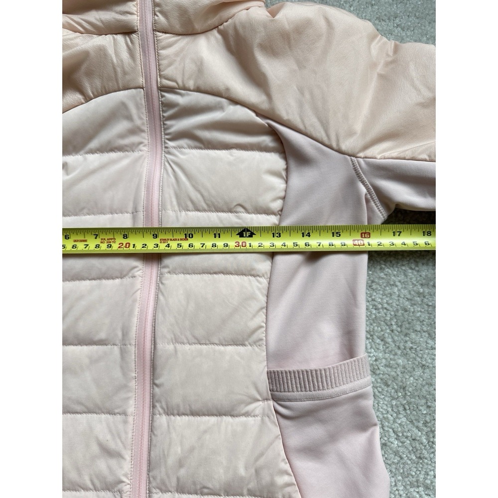 Lululemon Goose Down For It All Jacket Full Zip Hood Size 6 Pink Mist - Picture 6 of 9
